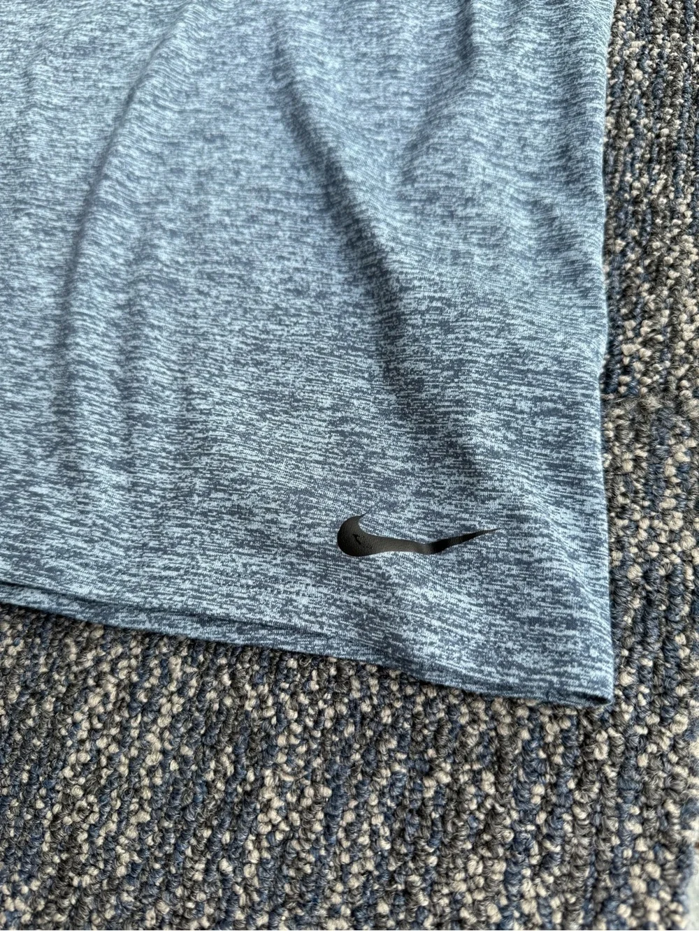 Nike Women's Heather Blue Dri-FIT Scoop Neck Tee